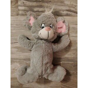 Noah's Ark Animal Workshop Stuffed Gray Mouse With Whiskers Approx. 11"‎ Tall